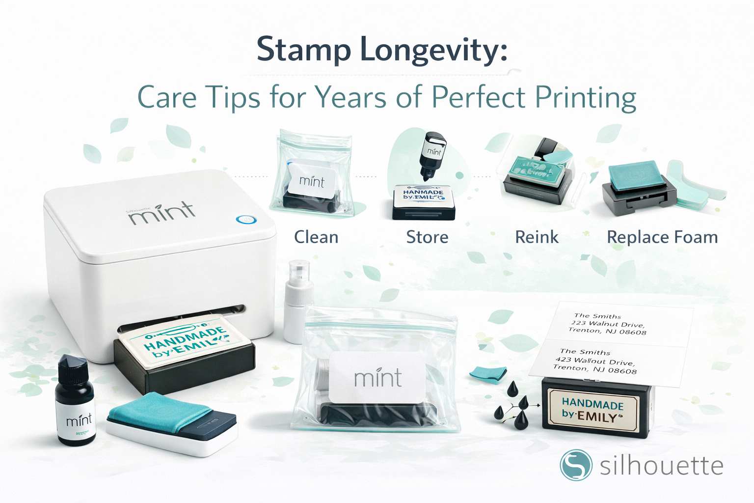 Silhouette Mint™ stamps