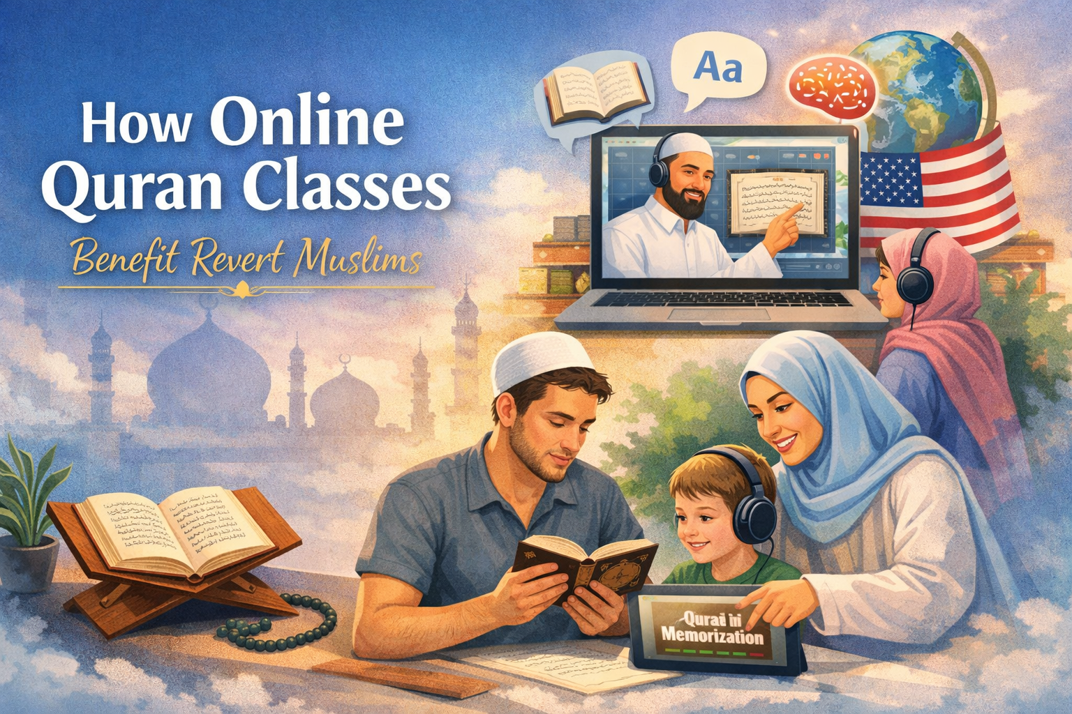 How Online Quran Classes Benefit Revert Muslims