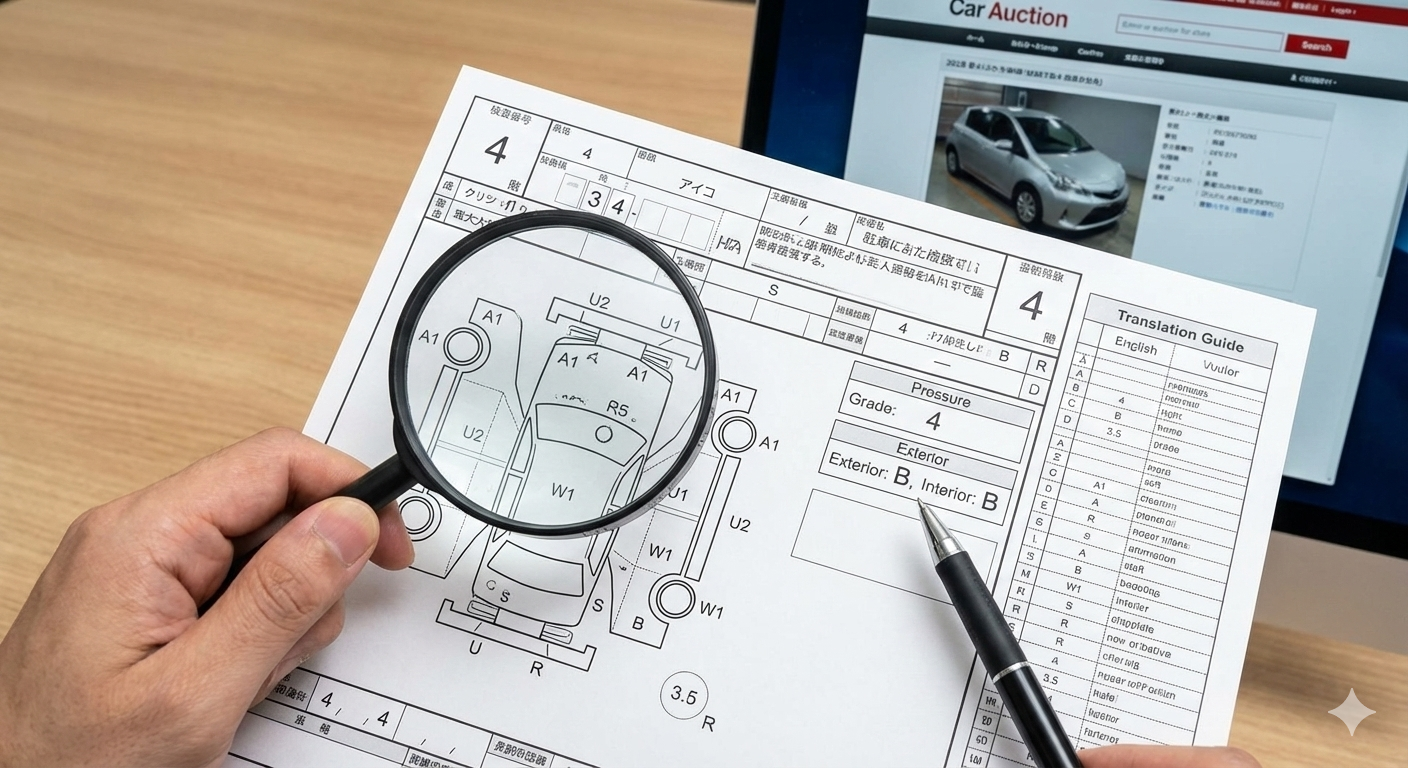 Japanese Car Auction Inspection Sheet