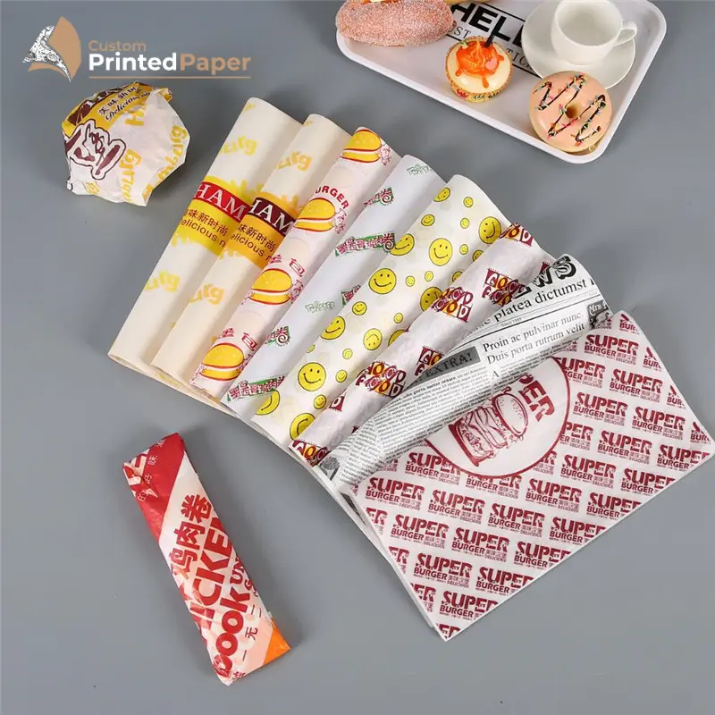 custom printed greaseproof paper