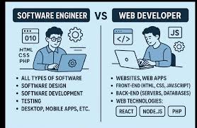 Difference Between a web developer & a software engineer?