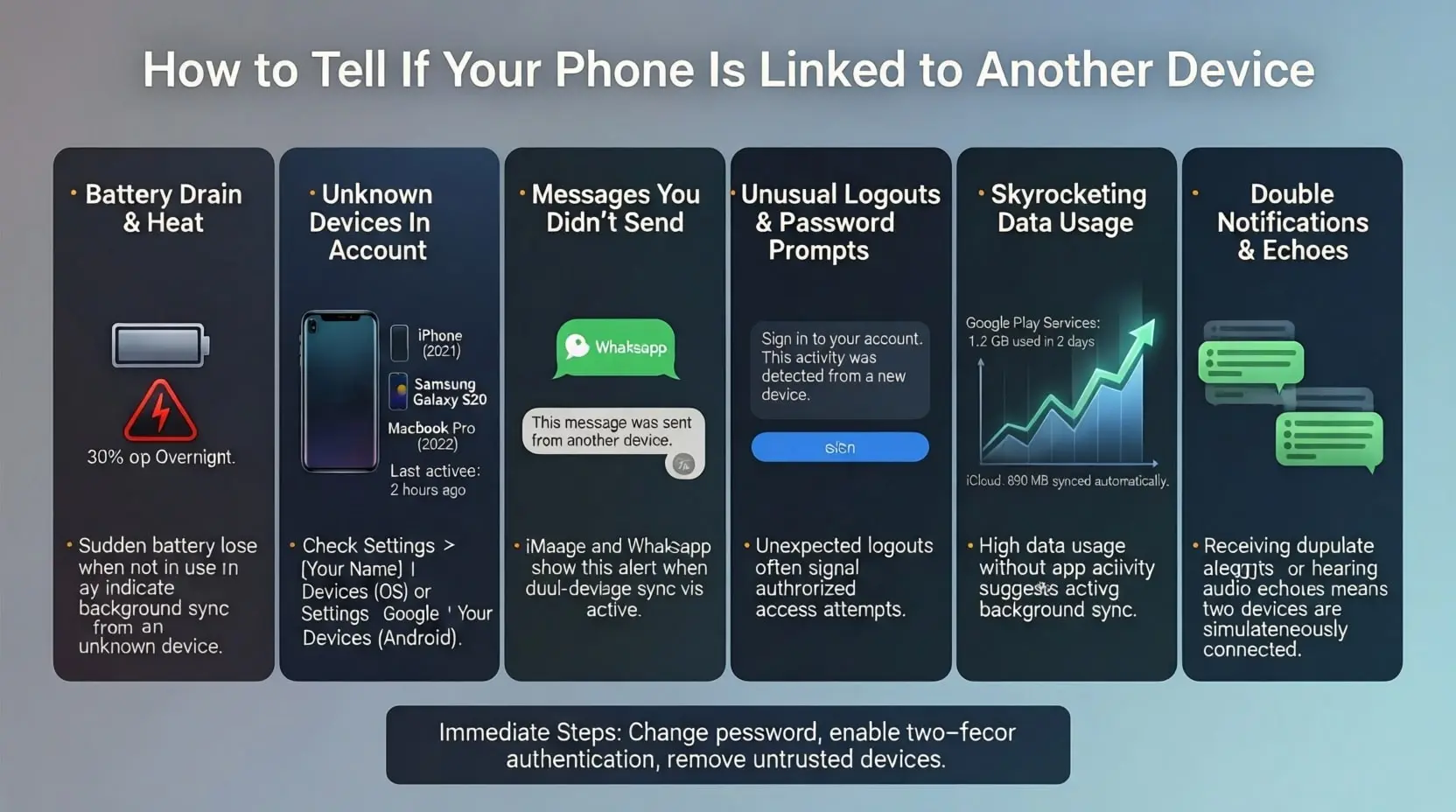 What Signs Tell If a Phone Is Linked to Another Device